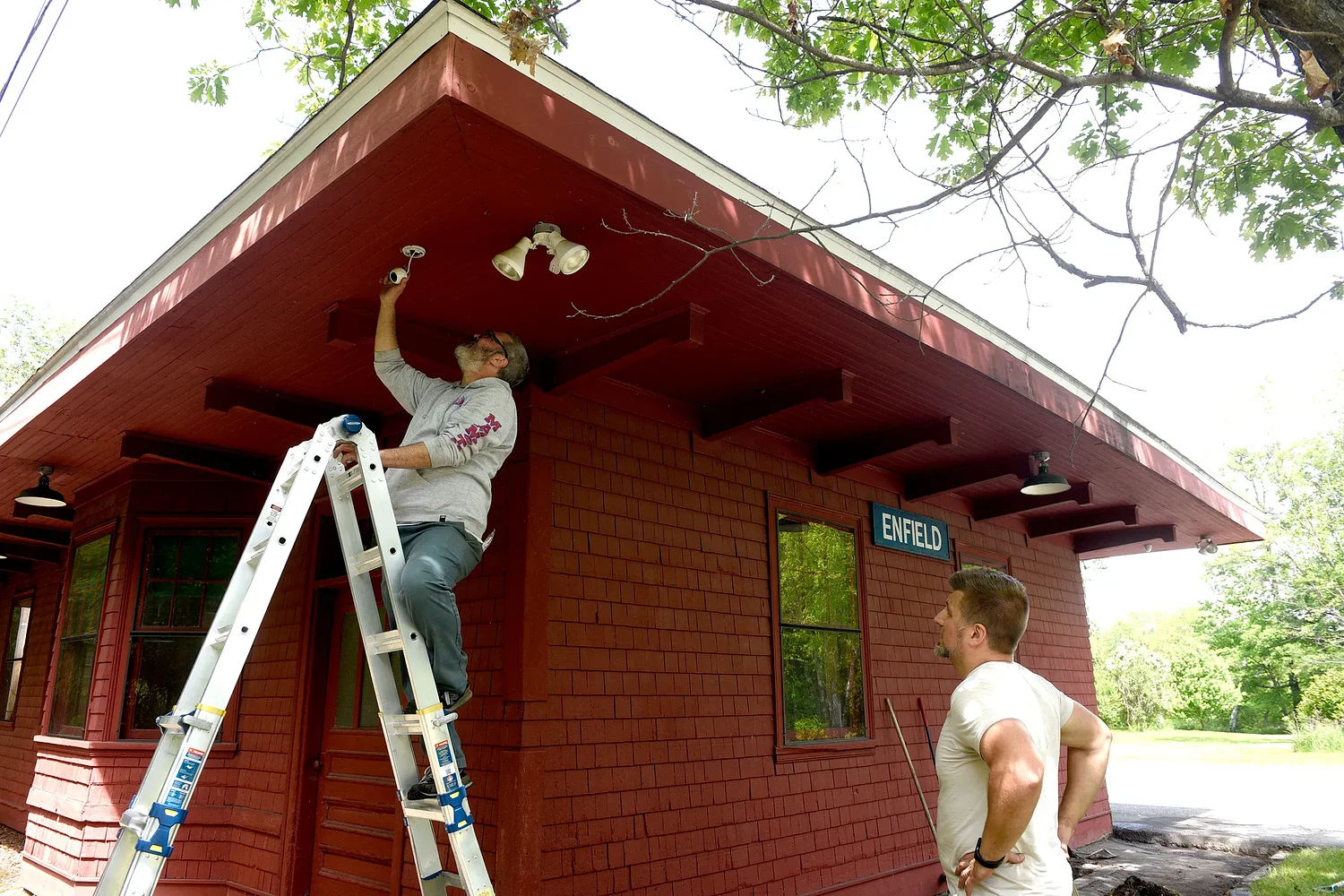 Old Enfield train depot slated to become gathering spot