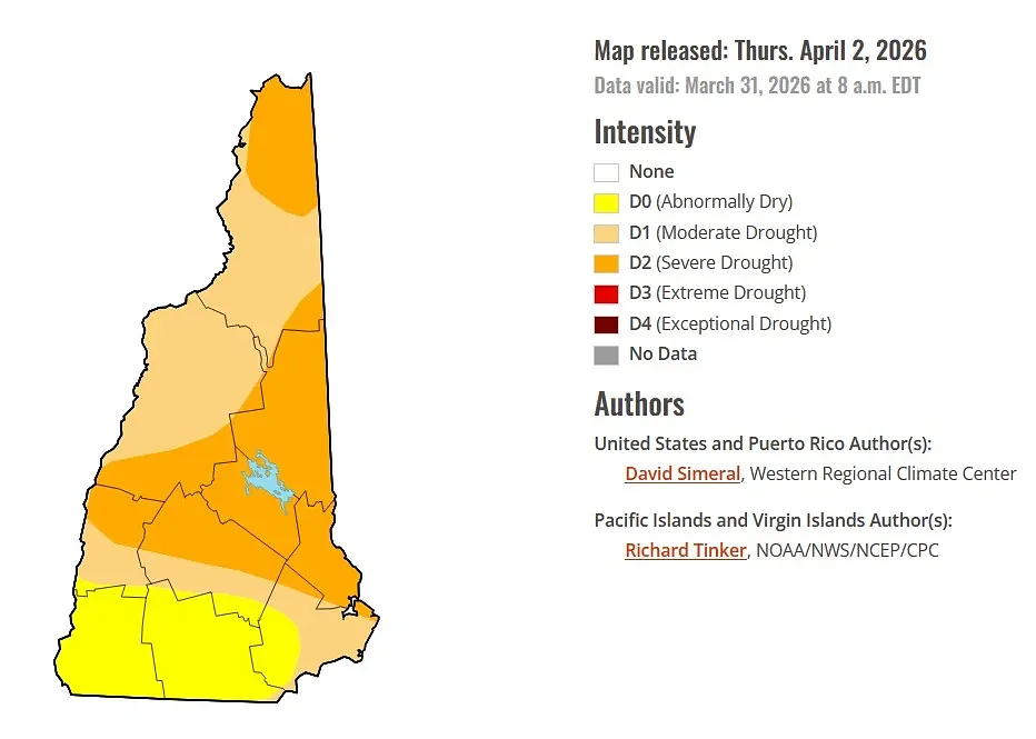 Concord has been drier than average for almost a year