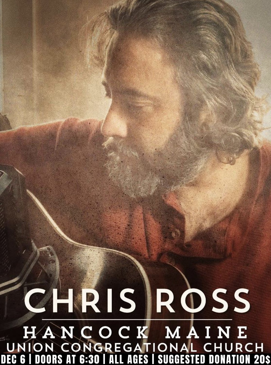 Chris Ross community concert in Hancock