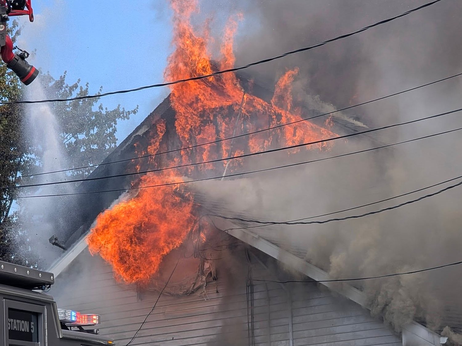 3-alarm house fire shuts down roads in N.J. town