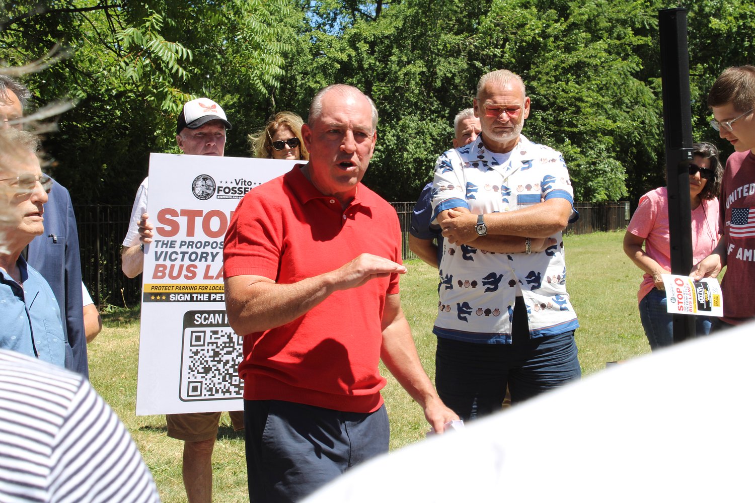 ‘It doesn’t work’: Staten Island residents rally against controversial bus lane plan