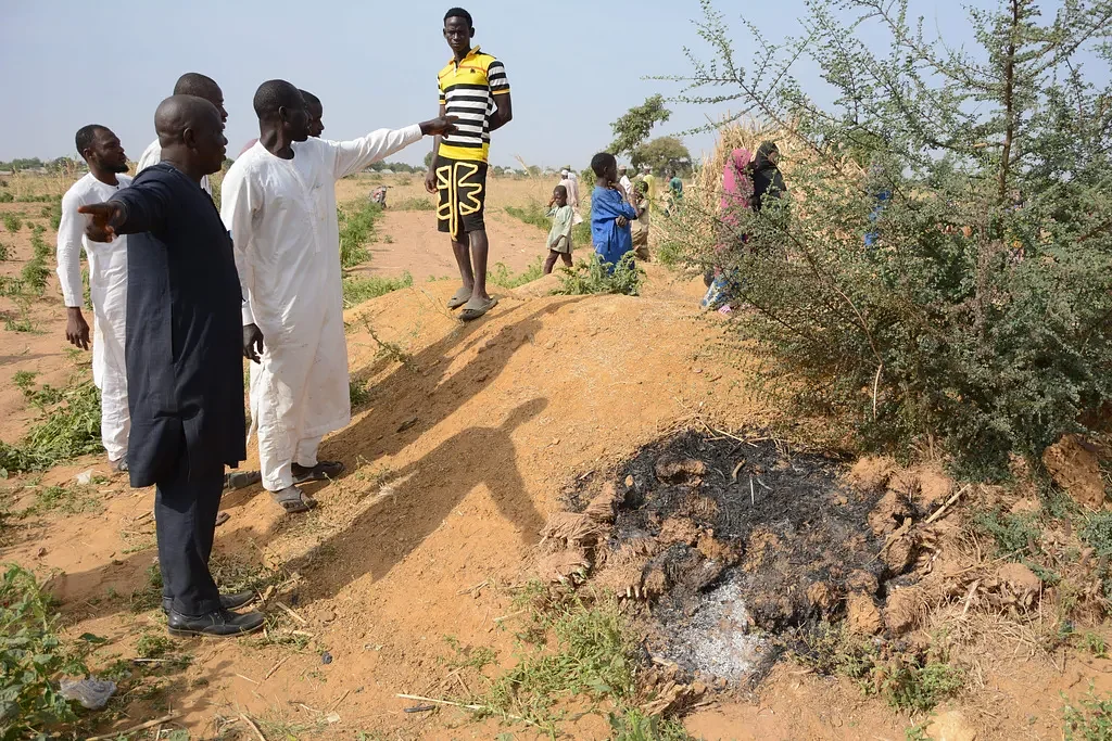 Nigerian villagers are rattled by US airstrikes that made their homes shake and the sky glow red