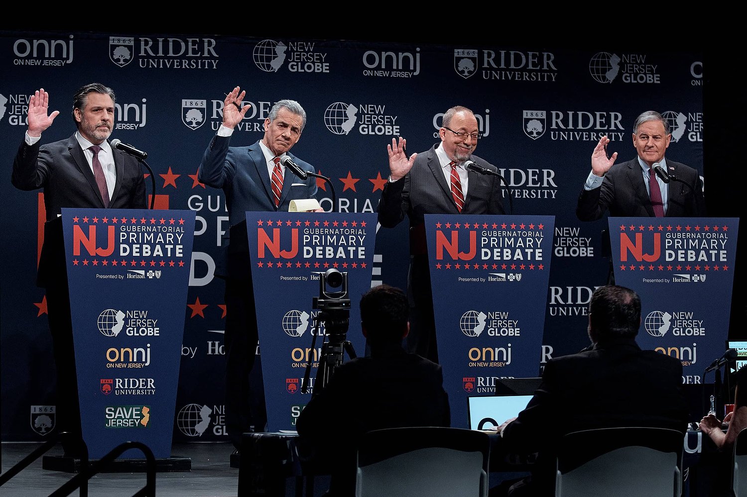 N.J. Republican candidates for governor clash in explosive, chaotic first debate