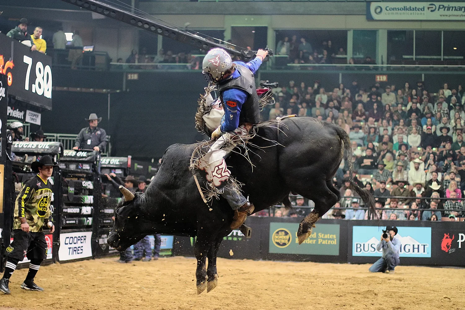 Photos: Professional Bull Riders hang on for deal life