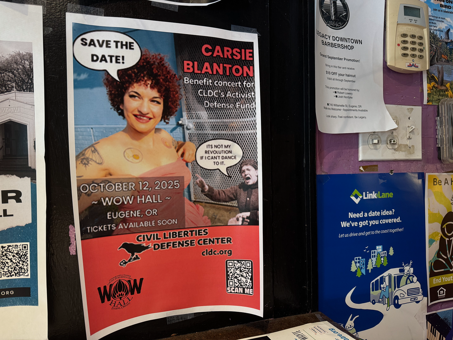 Carsie Blanton’s Eugene concert postponed after release from detention in Israel