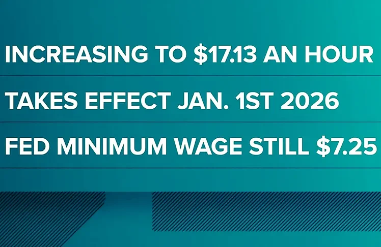 Washington State To Raise Minimum Wage To $17.13 Per Hour In 2026