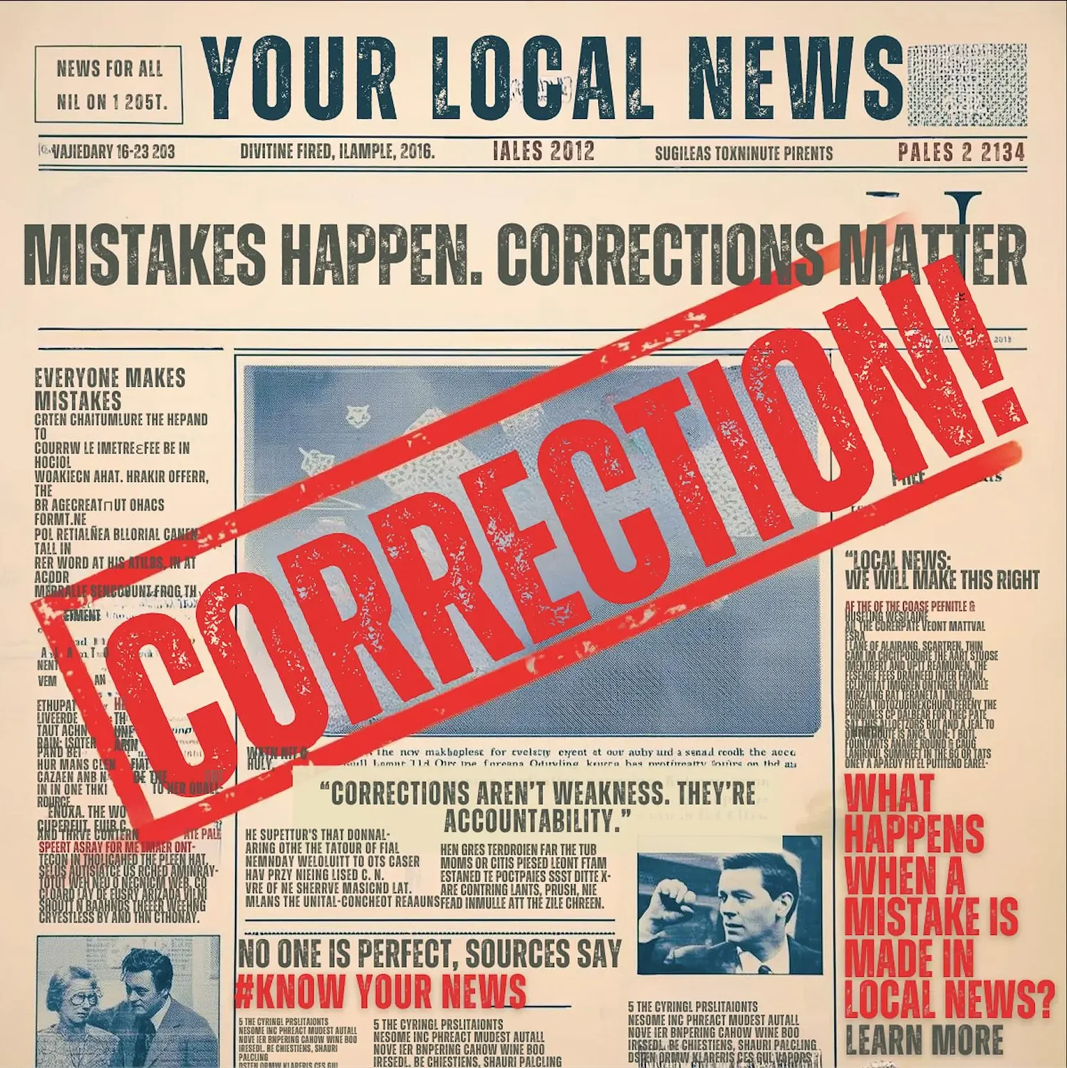 What happens when a mistake is made? How corrections work in journalism