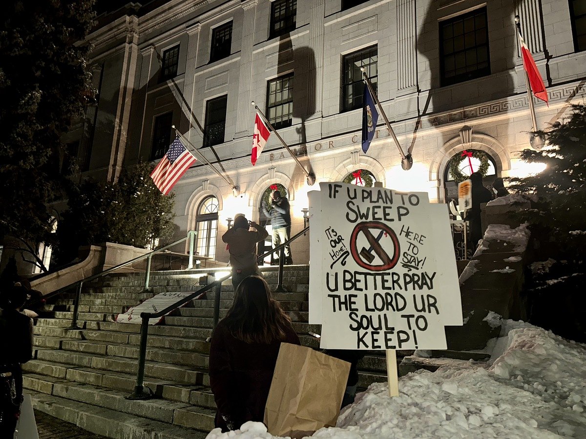 Residents speak out against plan to close Bangor’s largest homeless camp