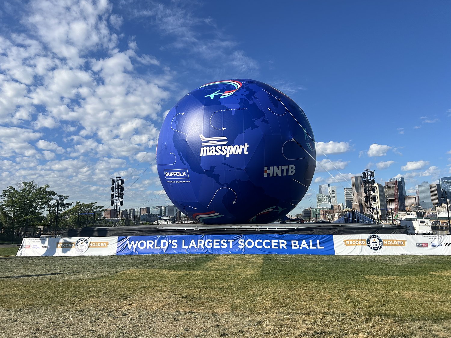 Massport breaks Guinness World Record with FIFA inspired East Boston display