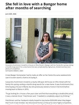 She fell in love with a Bangor home after months of searching