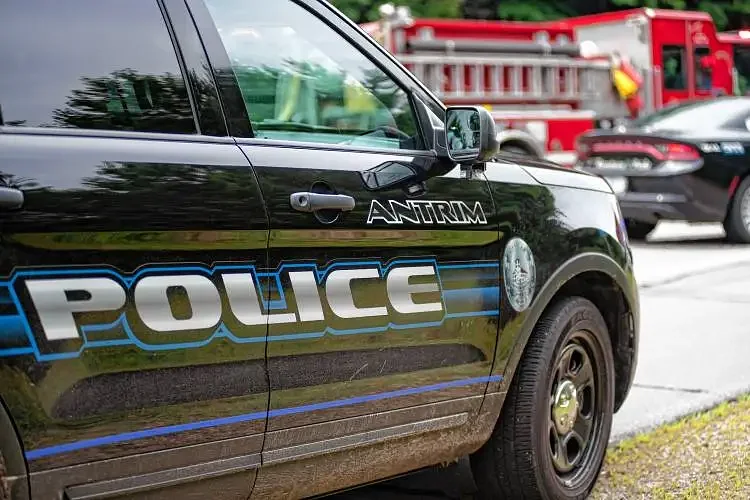Antrim domestic violence suspect turns himself in