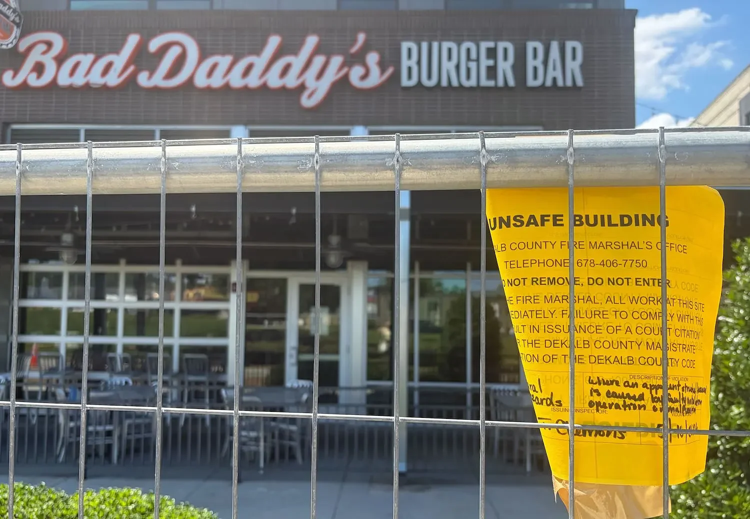 The Alden among restaurants closed indefinitely by fire at Chamblee apartment complex