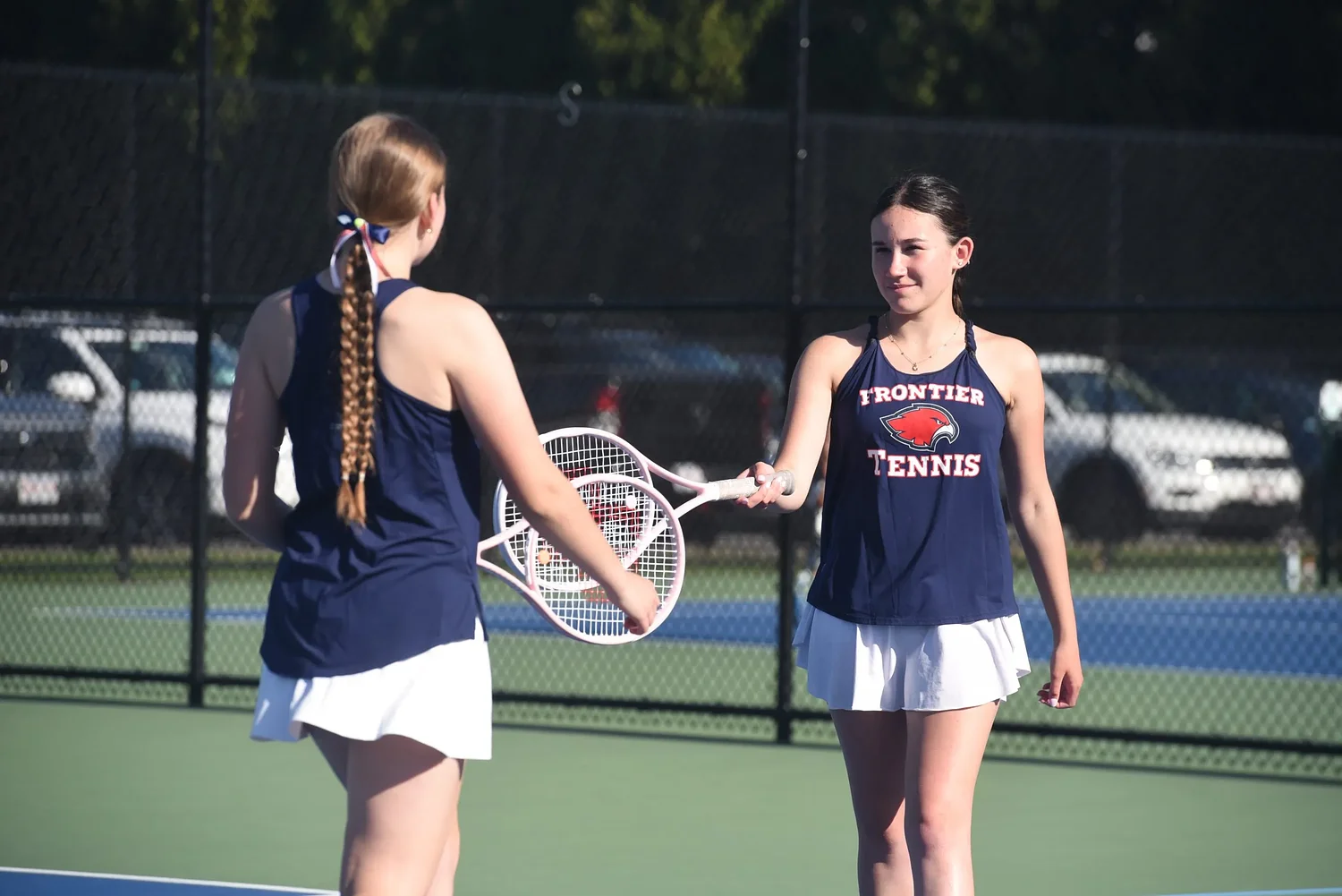 Tennis: Frontier Regional girls aim for league title after win over Hampden Charter