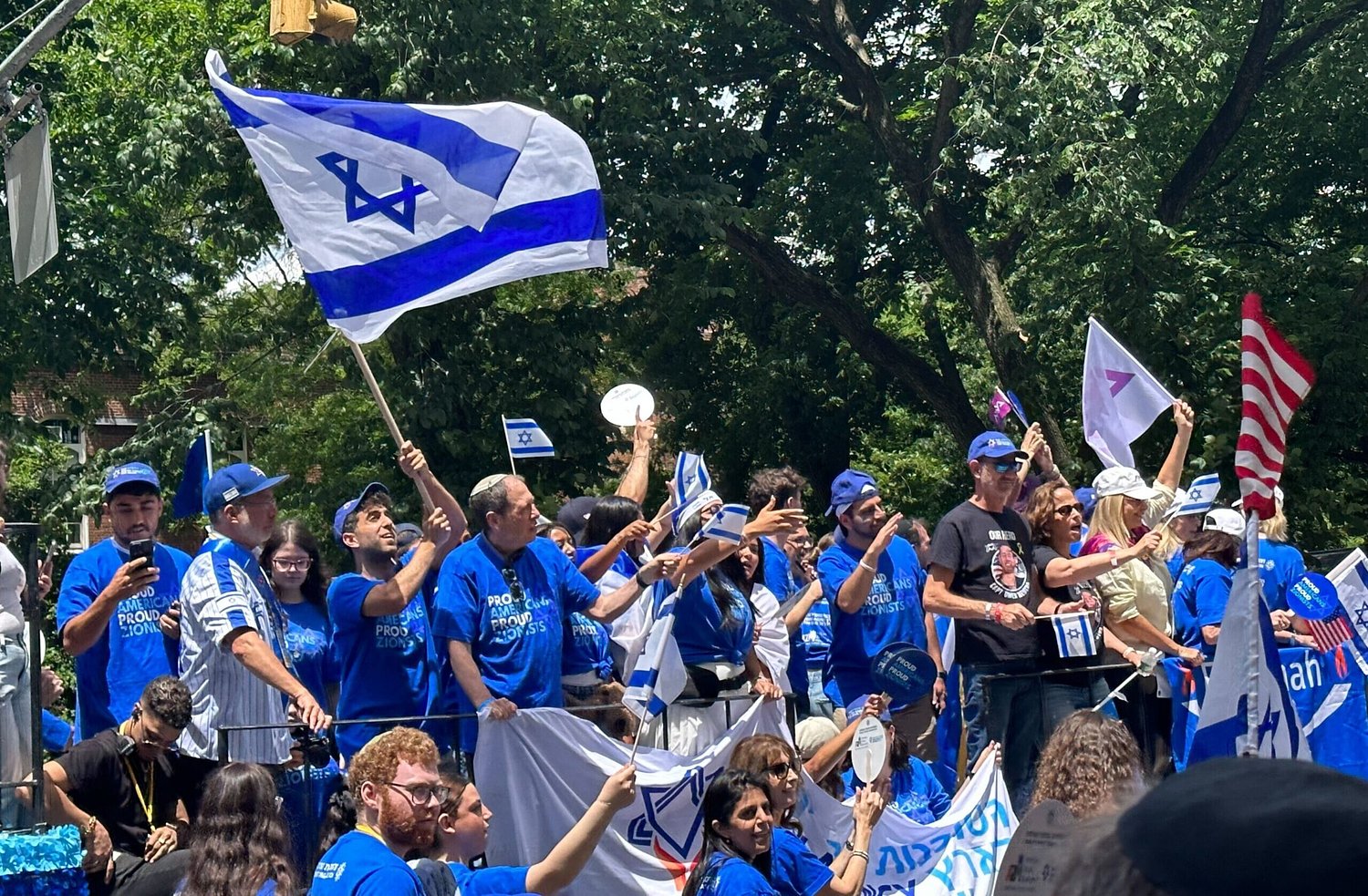 Israel Day parade marked by celebratory crowd and large police presence