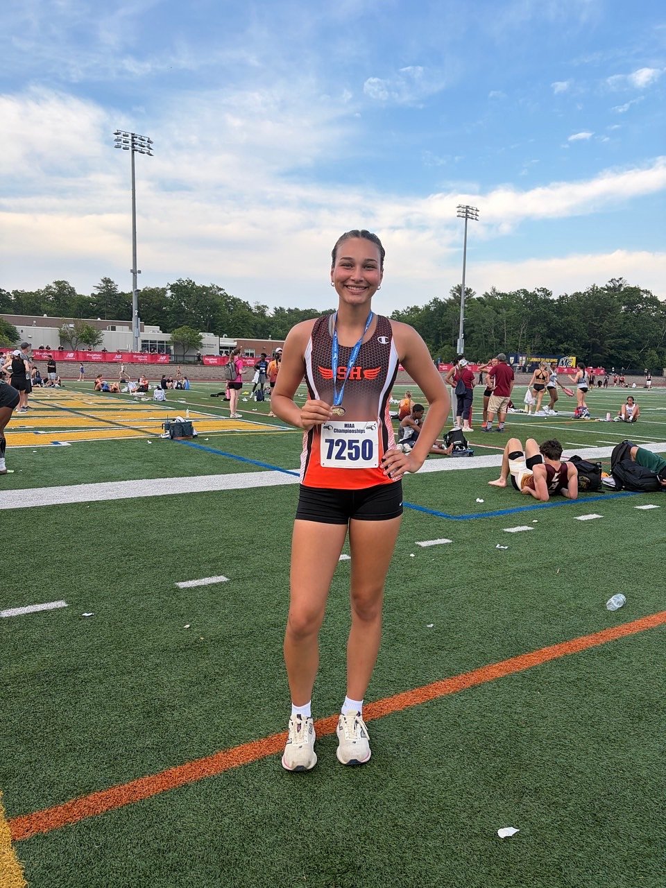 South Hadley's Natalie Rios earns first place in girls javelin at Day 2 of Meet of Champions