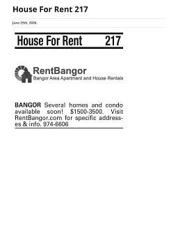 House For Rent 217