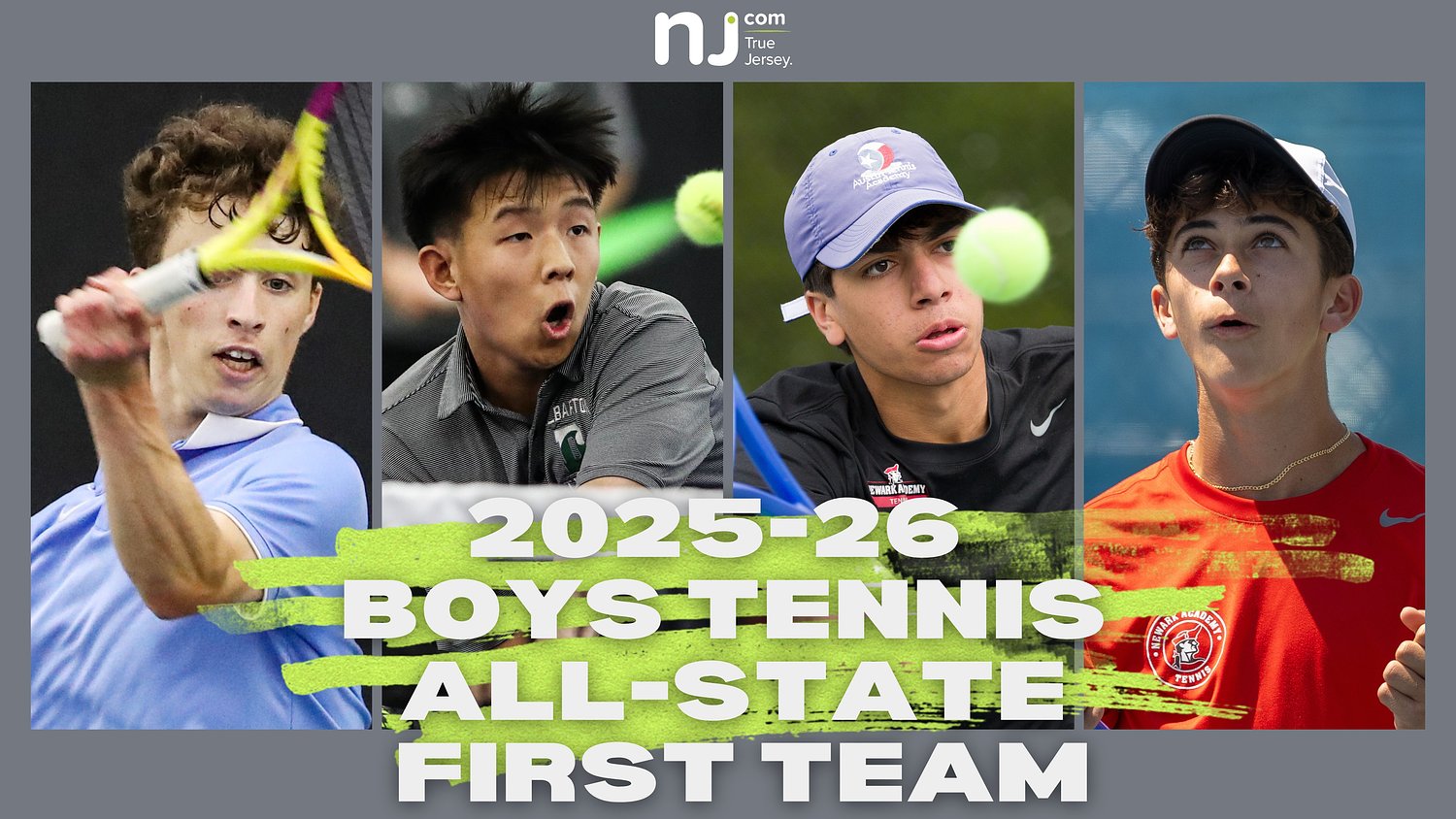 N.J. Boys Tennis All-State First Team, 2026