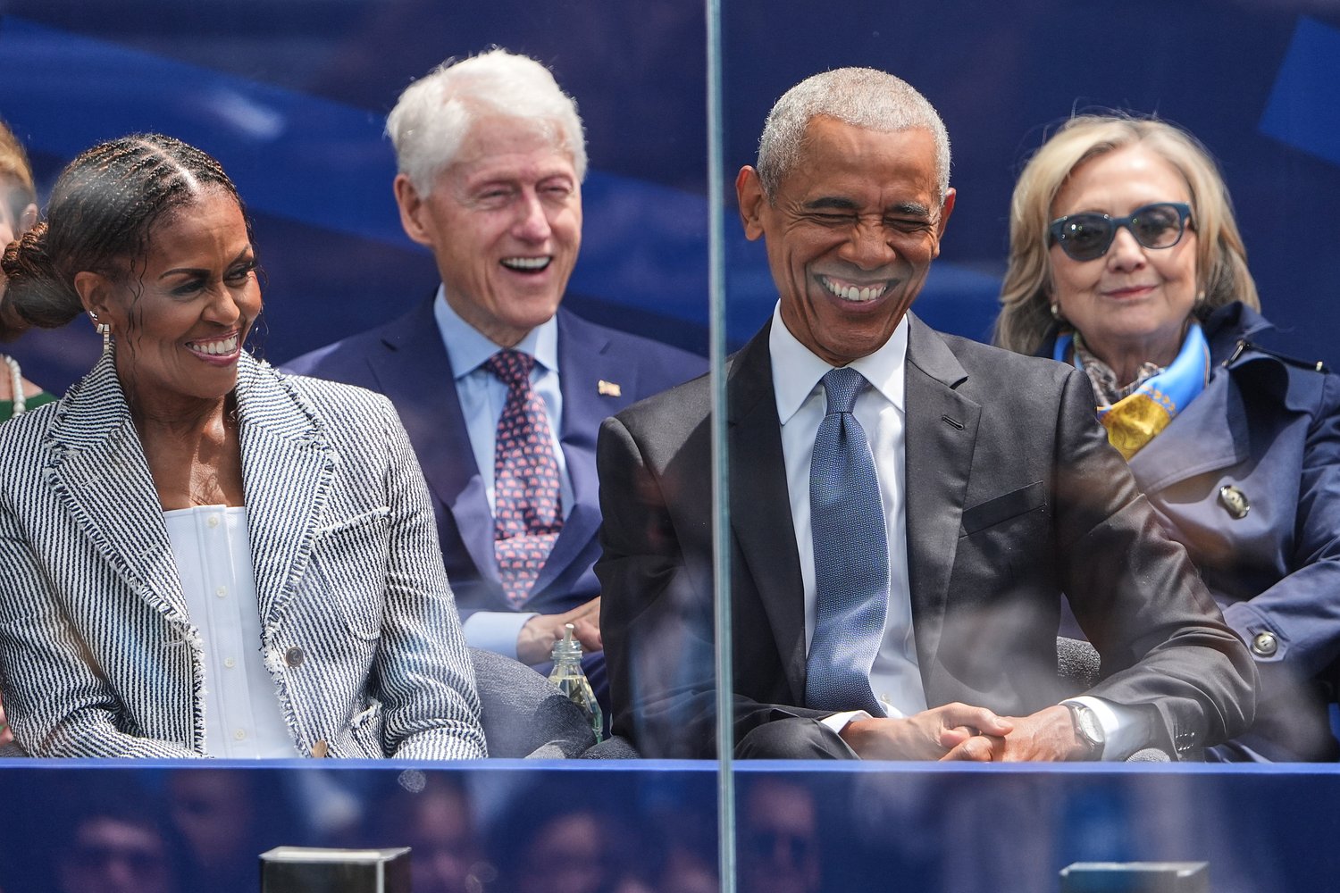 Obama Center opens in Chicago with a call to defend democracy and A-list celebrities