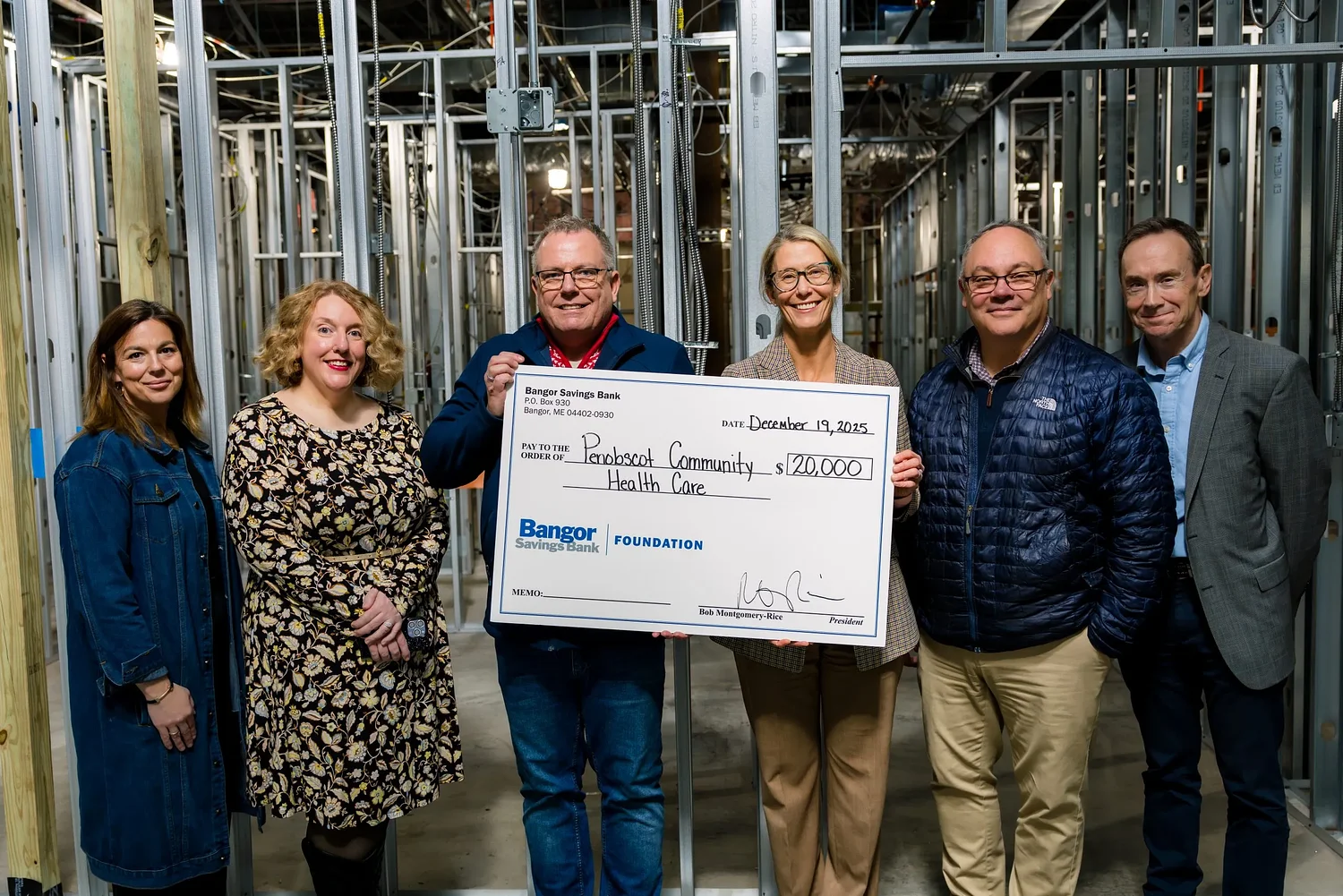Bangor Savings Bank donates $20,000 to PCHC Seaport Dental Health Center in Belfast