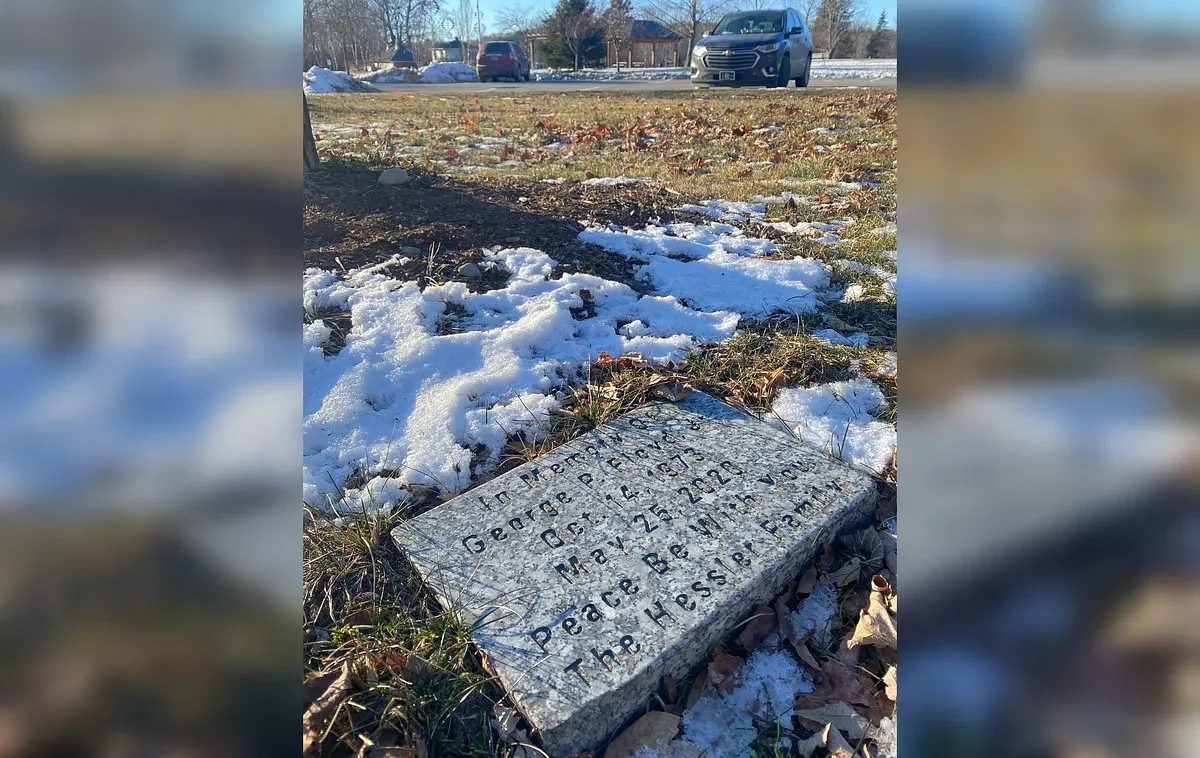 Stone honoring George Floyd in Ellsworth prompts temporary ban on memorials