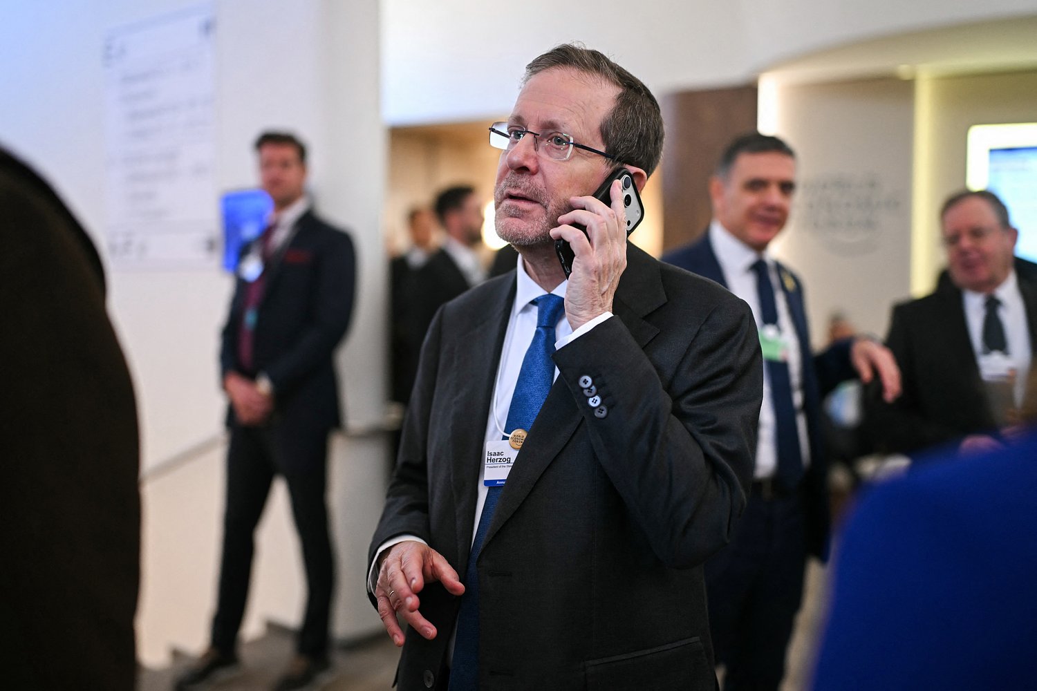 At Davos, Saudi ambassador and Israeli president attend VIP lunch
