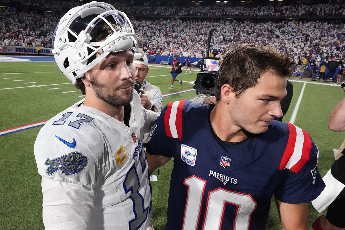 ‘Hard to ignore it’: Drake Maye and Josh Allen could fuel next great football rivalry
