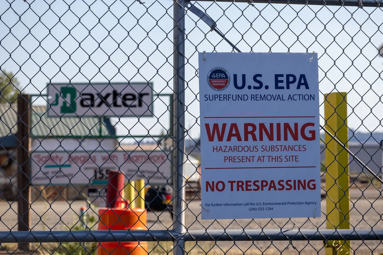 EPA says J.H. Baxter cleanup will continue through shutdown 