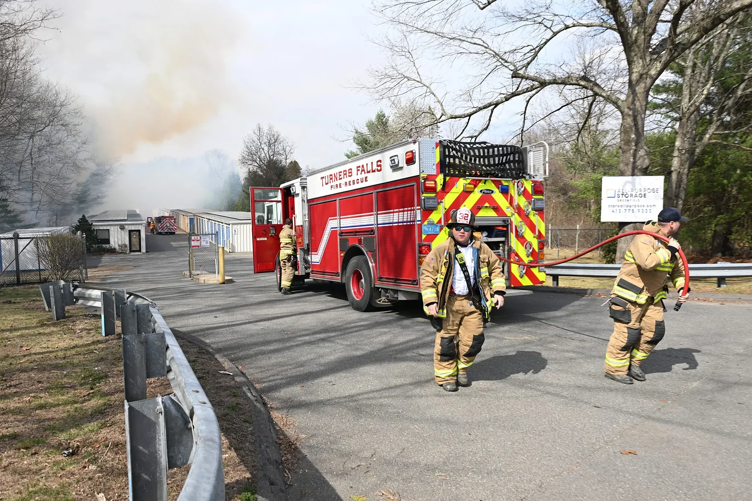 Roads closed as crews respond to brush fires along Greenfield railroad tracks, Interstate 91