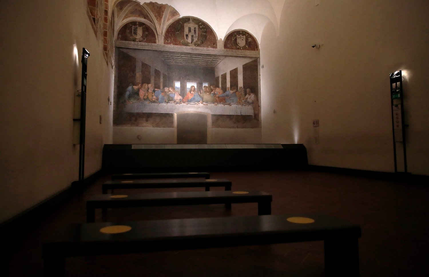 Tourists stopped from seeing The Last Supper, while Olympic VIPs including Vance visit