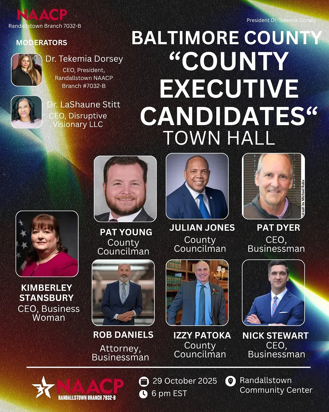 Randallstown NAACP Branch #7032-B to host Baltimore County Executive candidates town hall