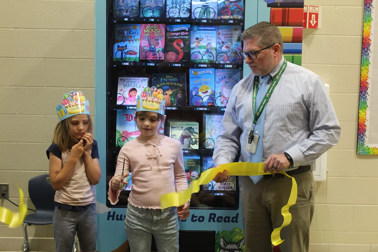 School installs book vending machine to boost literacy and excitement for reading