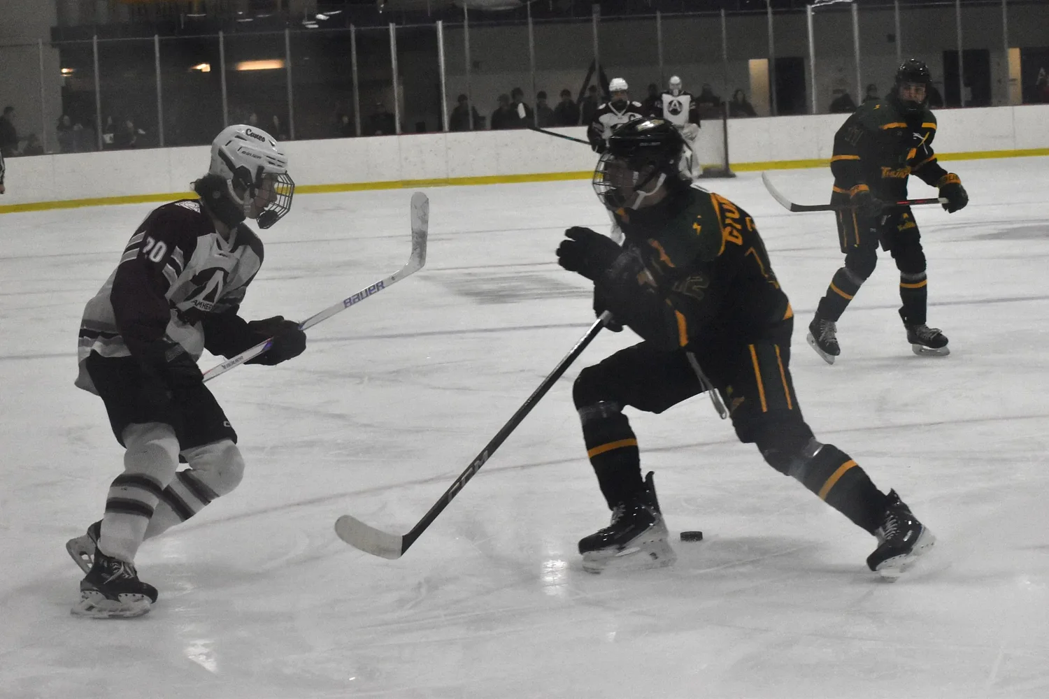 H.S. Roundup: Nate Desbien scores in OT, Amherst hockey prevails against Taconic