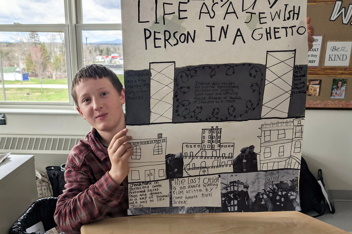 Aroostook students' Holocaust artwork heads to Augusta exhibit