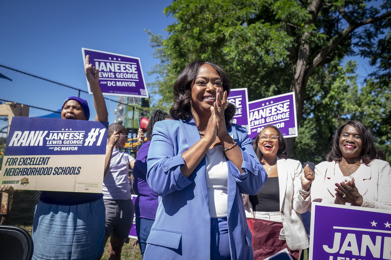 DSA-backed Janeese Lewis George poised to become D.C.’s next mayor; Mike Collins wins Georgia GOP Senate runoff