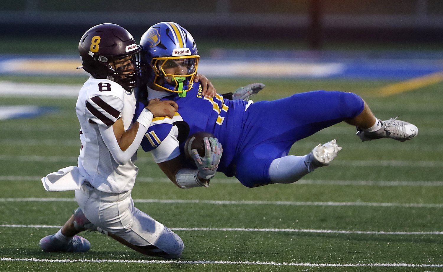 Joseph Larsen’s 4 interceptions spark Richmond-Burton