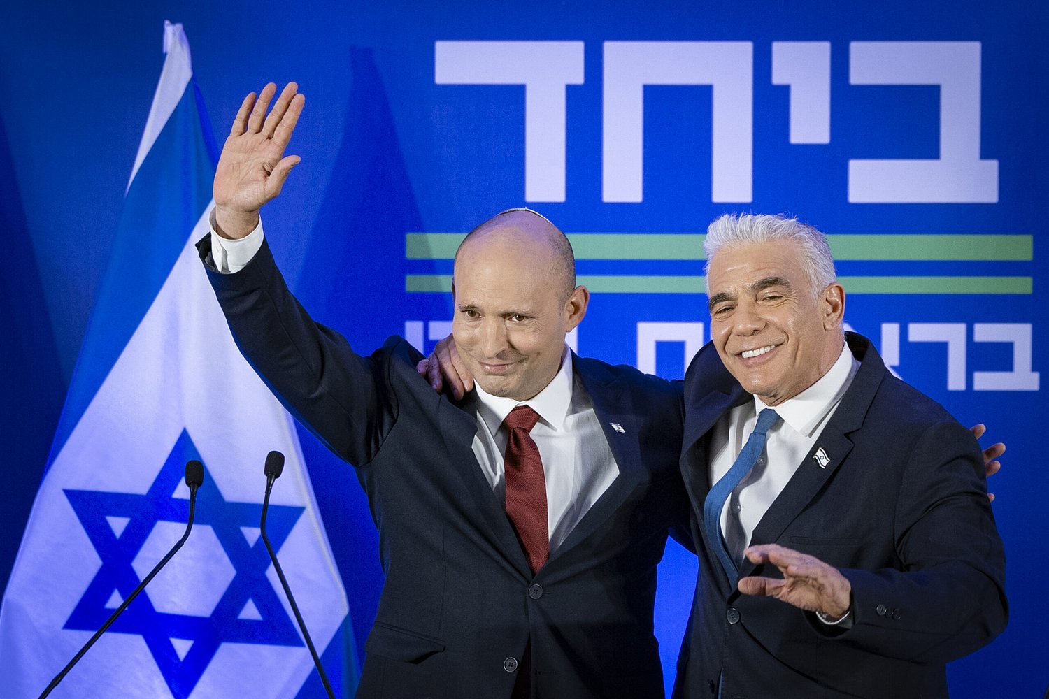 Together but still short: Bennett and Lapid's merger leaves the opposition shy of a majority, polls find