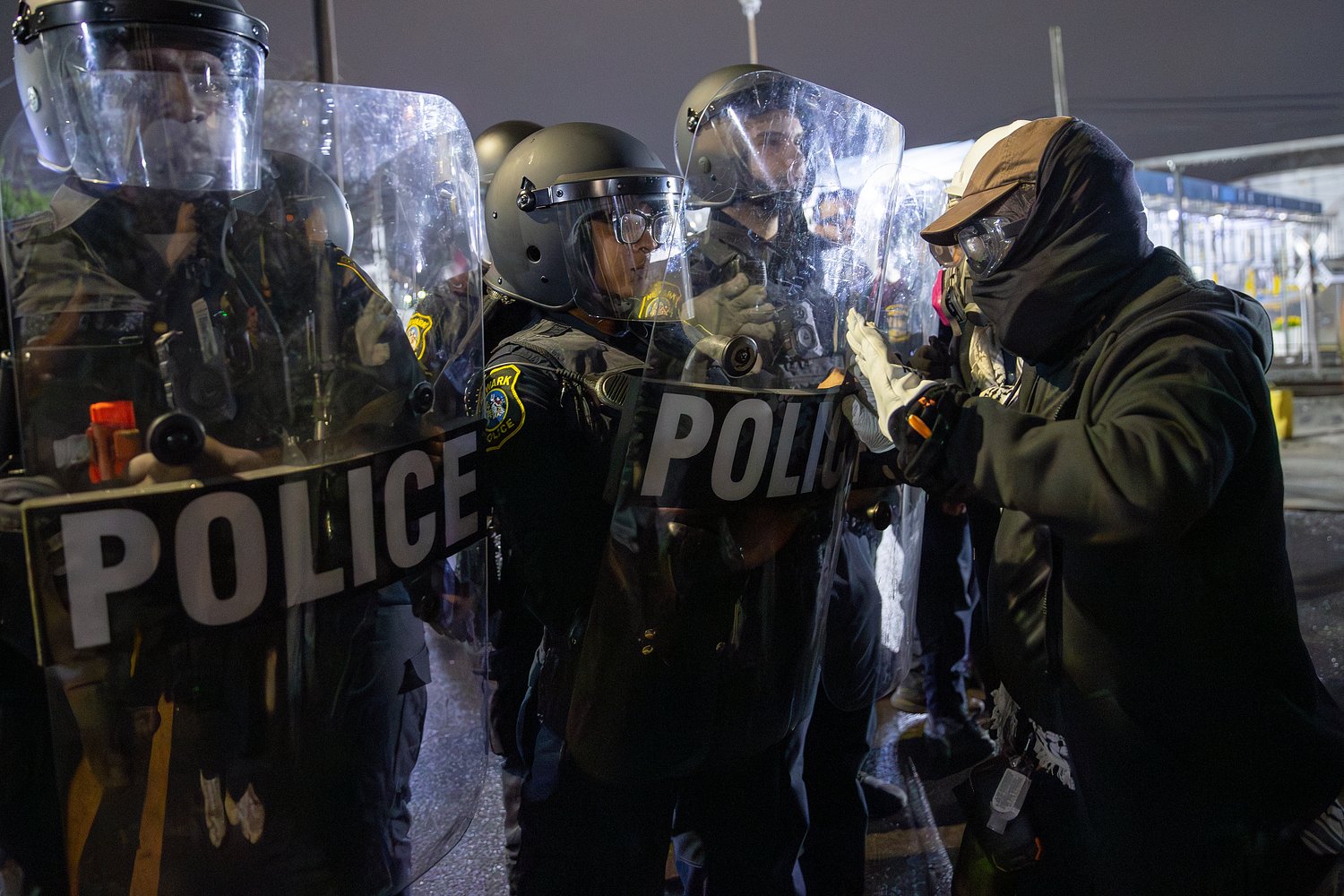 Police ordered 70 protesters to leave a Newark ICE facility — then things got tense