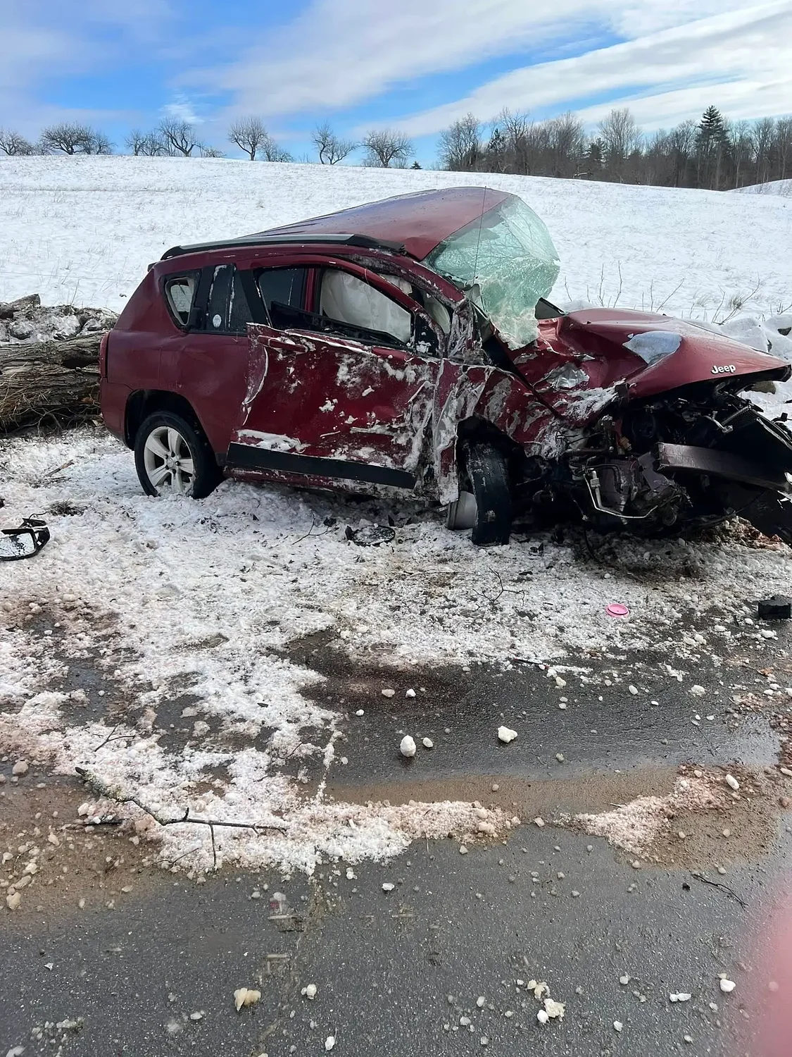 20-year-old man ejected from car after crash, left with serious injuries