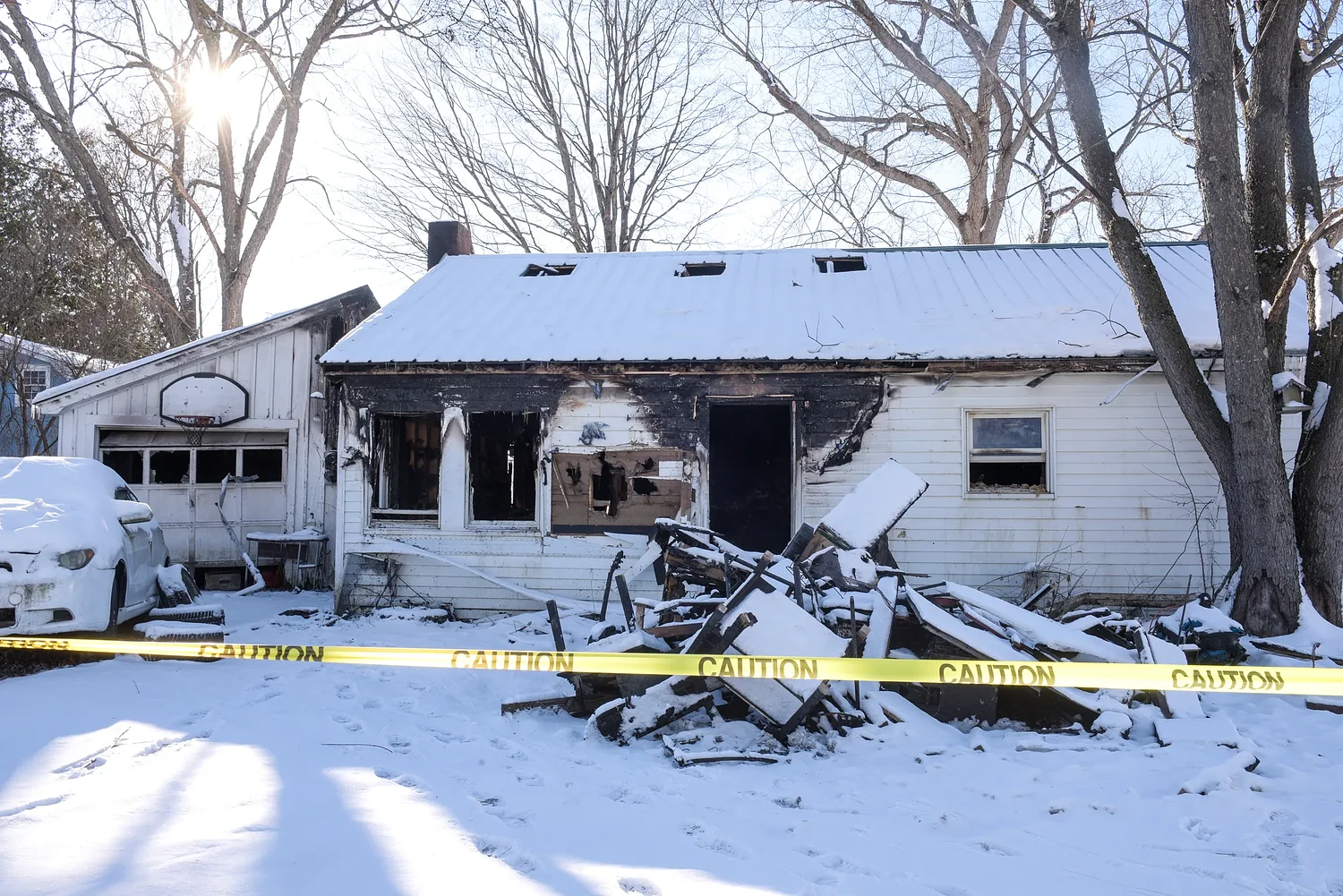 Randolph fire destroys home, father injured, son and dog safe