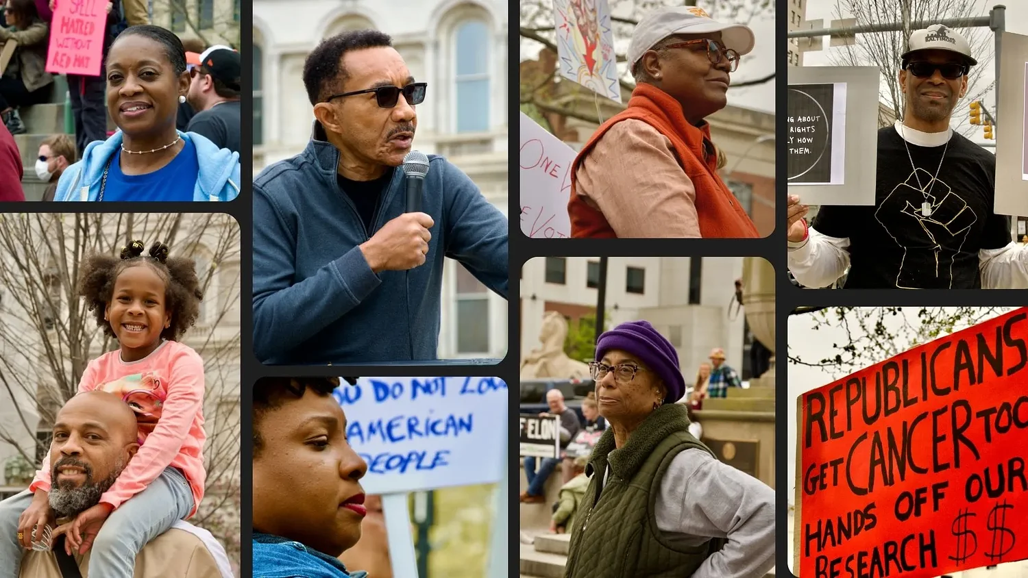 Maryland protestors say ‘Hands Off’ social security, education, federal jobs and more