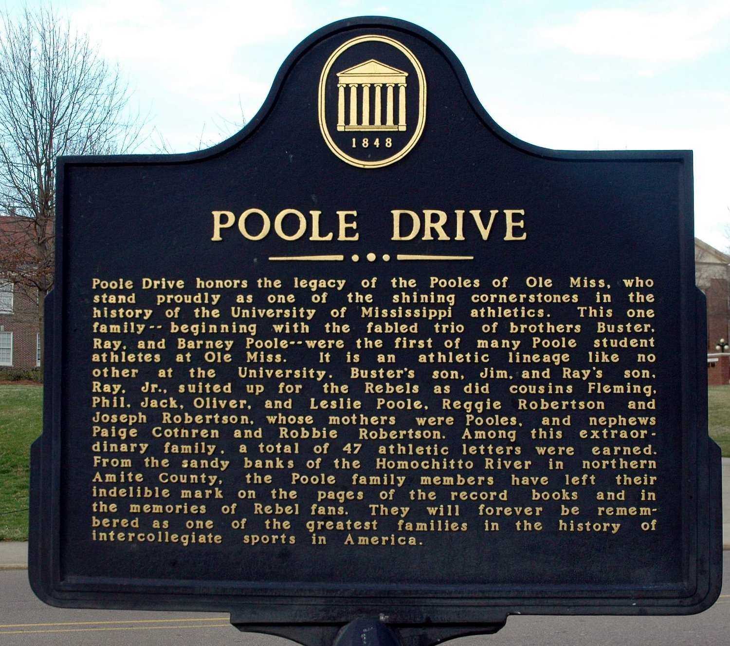 Jim Poole was a terrific  Rebel tight end, but he was so much more than that
