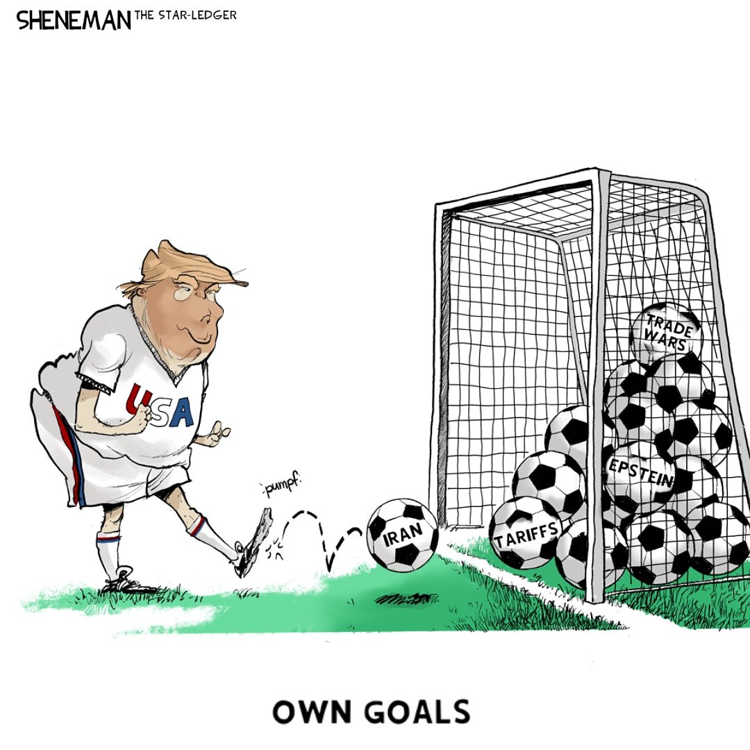 President Trump’s World Cup primer -- Sheneman cartoon