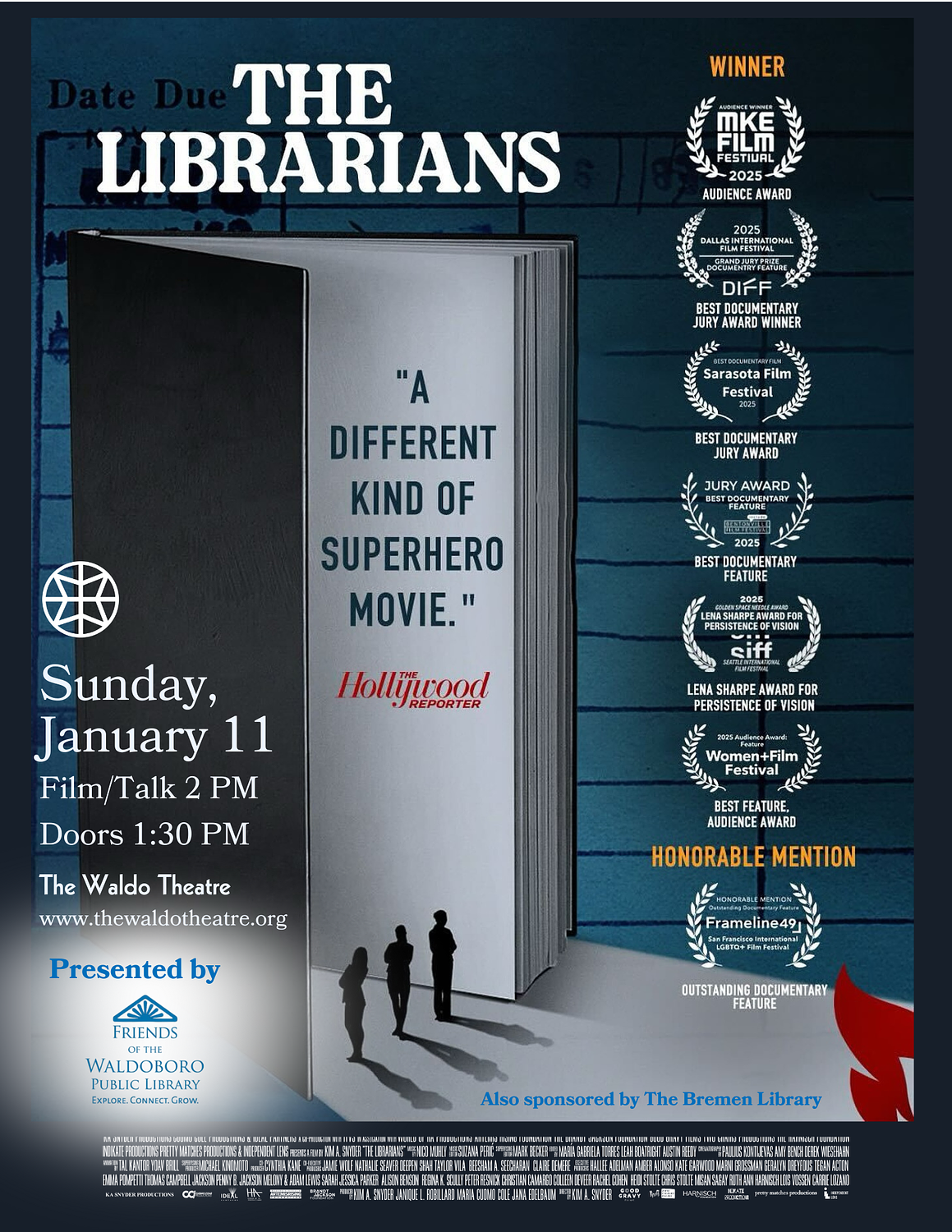 ‘The Librarians’ film & panel set for Sunday in Waldoboro