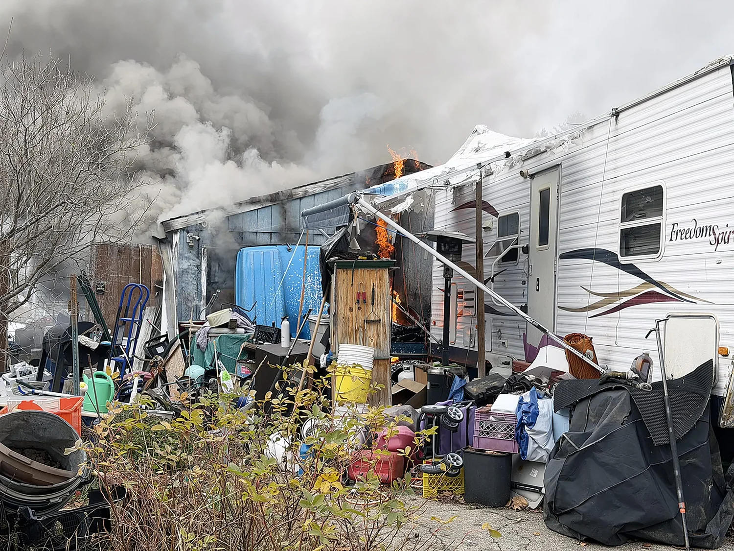 Penacook garage fire extinguished quickly, without injuries