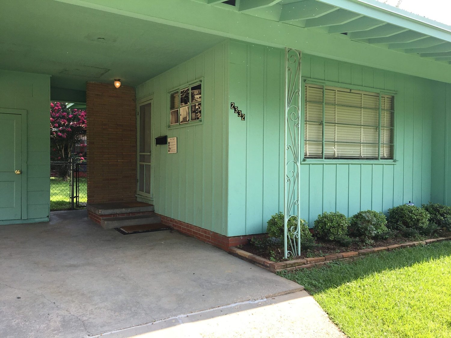 Visitor brochures are returned to Medgar Evers home