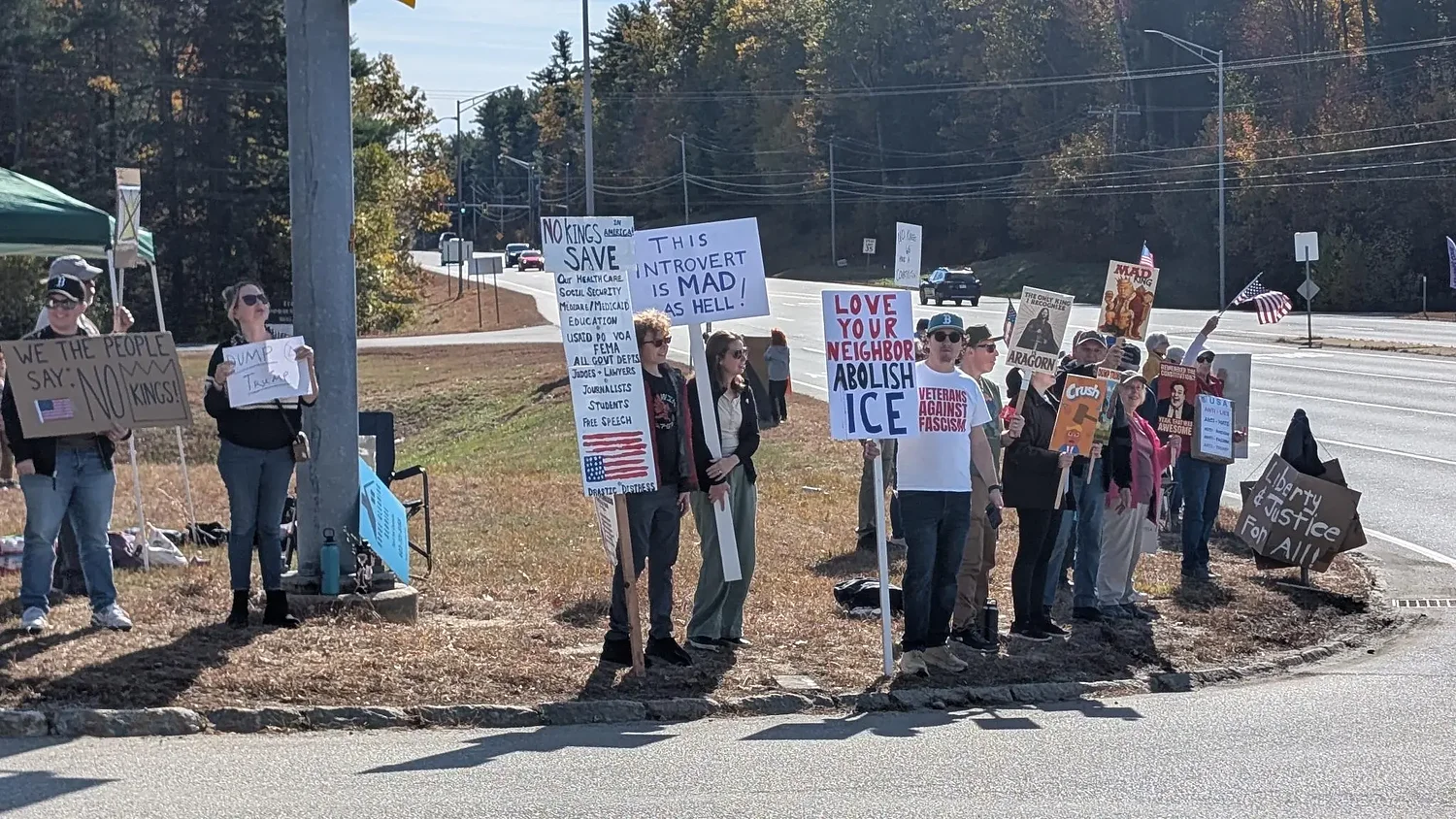 No Kings Day rallies unite residents in several Monadnock region towns