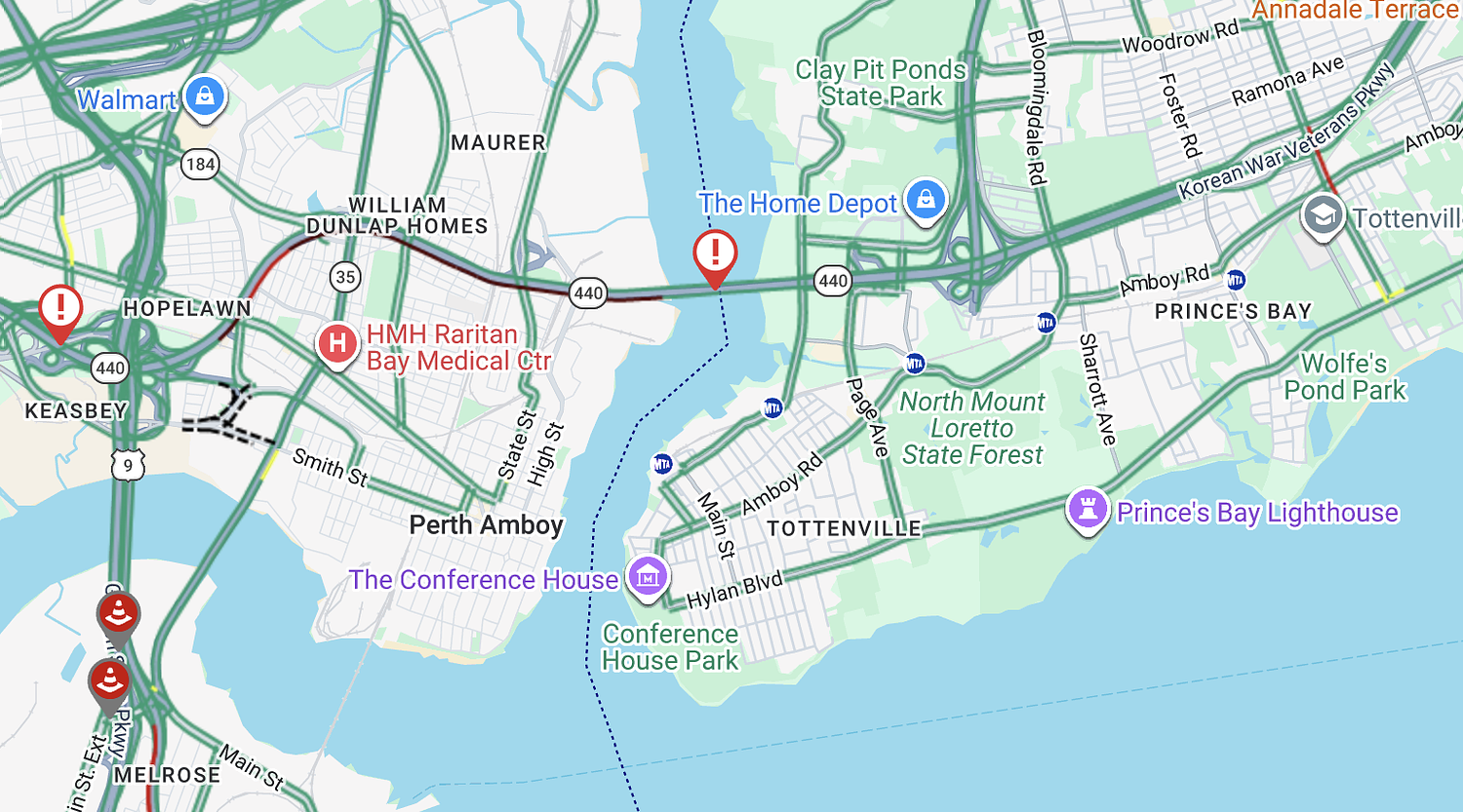 Delays reported on Outerbridge Crossing during Tuesday rush hour