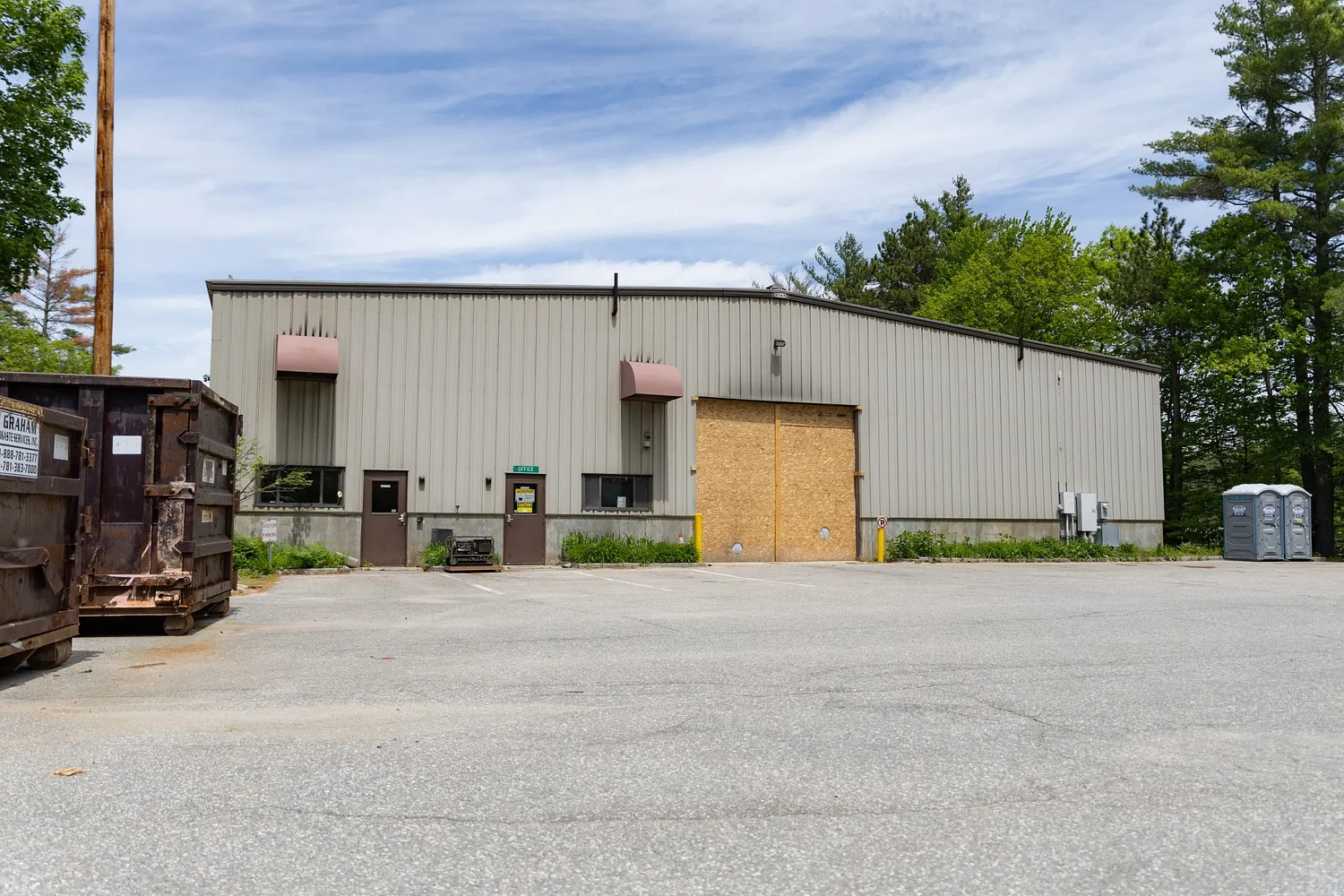 Progress underway to Warner highway garage building, equipment after fire
