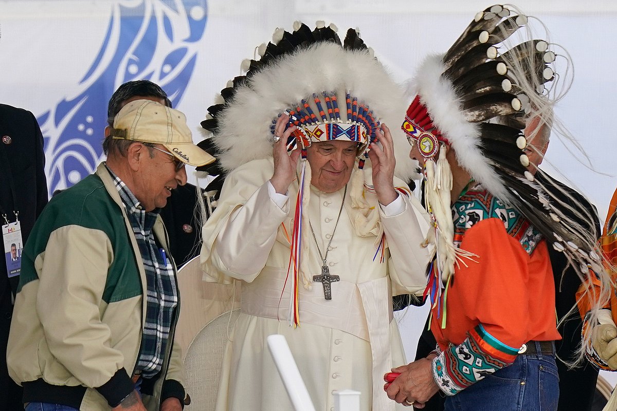Pope returns 62 artifacts to Indigenous peoples from Canada as part of reckoning with colonial past