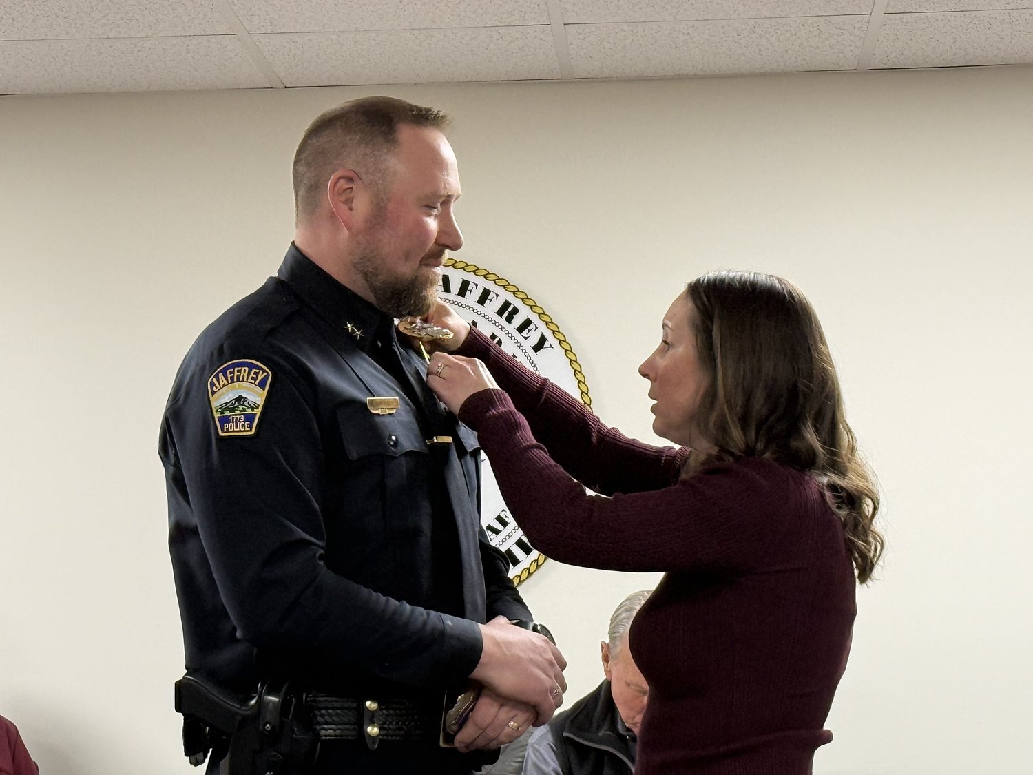 Christopher LaBrecque sworn in as Jaffrey's police chief